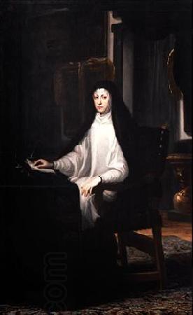 Miranda, Juan Carreno de Portrait of Queen Mariana de Austria as a Widow oil painting picture